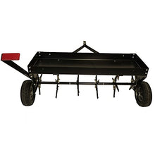 Brinly Tow Behind Plug Aerator with Universal Hitch, 40" - Flat Black