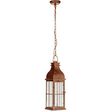 Craftmade ZA1811-WC-LED Vincent Outdoor LED t Pendant Lighting, 1-Light, 10 Watts, Weathered Copper (7"W x 23"H)