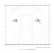 Livex Lynx 2 Light Outdoor ADA Wall Sconce Satin Brass