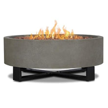 Home Square 2-Piece Set with Propane Fire Bowl for Outdoors and Fire Glass
