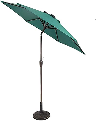 Garden Umbrellas Crank and Push Button Tilt Umbrella for Outdoor, Garden and Yard Outdoor Patio Umbrellas Umbrellas Umbrellas 7FT Patio Steel Powder Coated Umbrella(Color:.B)(D)