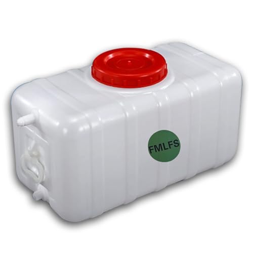 WAZHOU Water Storage Plastic Water Storage Containers Outdoor Rainwater Collector Car Eco-Friendly Thick and Durable Handle Design Easy to Transport(200L)