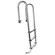 3-Step Stainless Steel Pool Ladder | Entry and Exit System for In-Ground Swimming Pools for Indoor/Outdoor Pool with Non-Slip Ladder Easy Assembly