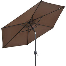 EUQKKWLOY Round Patio Umbrella, Adjustable Outdoor Sunshade with Crank Mechanism, Perfect for Balconies, Beaches, and Pools - White Garden Parasol