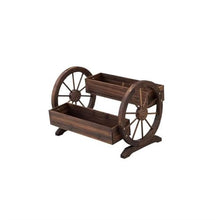 x3anggyt5 Planter Wooden Patio Garden Decorative Planting Pot Outdoor Balcony Solid Flower Box Multi-Layer Planter Stand Garden