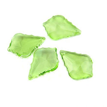 Chandelier Crystal Prisms Pendants 38mm-76mm L_t.G_reen Crystal Glass Chandelier Crystal Maple Leaf Crystal Hanging Pendant For Lamp Part Chandelier Crystal Prisms Pendants ( Color : 63mm 100pcs )