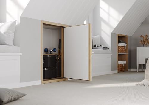 DWT 27 in. x 43 in. Wall Hatch Wooden Thermos Insulated Access Door