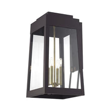 Livex Lighting, 20861-07, Oslo Collection, 4 Light Bronze Outdoor Extra Large Wall Lantern with Antique Brass Candles