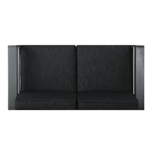 roomfitters Outdoor Aluminum Patio Loveseat with Water-Resistant Cushions, Durable Frame for Garden or Poolside, Comfortable Seating for Two, Ideal for Any Outdoor Space, Dark Grey