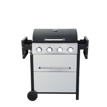 Propane Gas BBQ Grill, Foldable Side Table,with Wire Enamel Cooking Grids,for Patio Garden Outdoor Barbecue