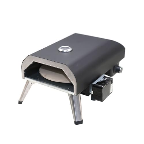 Yioryo Gas Pizza Oven Outdoor - 12" Portable Gas Pizza Ovens for Outside - Professional Pizza Stove with Rotation Function, Ideal for Any Outdoor Kitchen