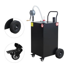 GarveeTech 50 gal Portable Oil Transfer Fluid Diesel Fuel Storage Tanks Gas Caddy Storage Diesel Kerosene Storage Containers for Boat, Atv, Car, Motorcycle (Black)