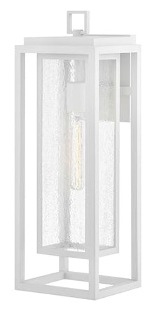 Hinkley Republic Large Outdoor Wall Mount Lantern, Textured White