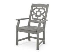 Martha Stewart by POLYWOOD® Chinoiserie 7-Piece Parsons Dining Set (Exclusive) in Slate Grey