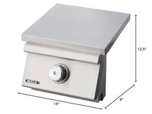 Bull Slide-In Pro Natural Gas Side Burner W/Stainless Steel Lid - 60019