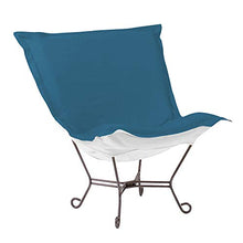 Howard Elliott Collection Puff Chair Cushion With Cover, Butterfly Sling Chair Replacement Cushion with 100% Sunbrella Acrylic for Puff Chairs & Furnitures, 49 x 40 Inch, Seascape Turquoise