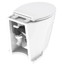 SEAFLO 12V Deluxe Flush Fresh Water Electric Marine Toilet White