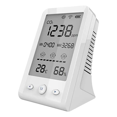 CO2 Meter Digital Temperature Humidity Sensor Tester Air Quality Monitor Carbon Dioxide Detector Home Office