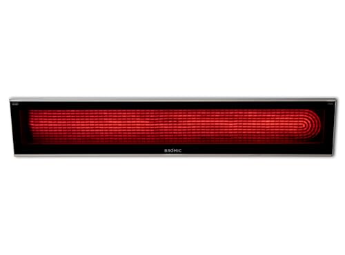 Bromic Platinum Smart Heat 2300W Electric Patio Heater - Radiant Infrared, 220V-240V, Black Finish - BH0320003