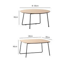 DINBOZ26X Living Room Table Simple Side Table Small Round Table Living Room Balcony Small Tea Table Outdoor Side Table
