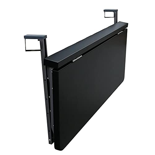 Outdoor Folding Side Table,Balcony Hanging Railing Table,Home Bar Table,Multifunctional Leisure Table,Adjustable Wall-Mounted Tables,Terrace Flower Stand Courtyard Garden Decoration Table ( 100X40Cm/