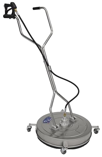 Sealey 24" Pressure Washer Surface Cleaner with Dual Handle, 4 Wheels & Rotating Spray Bar - Stainless Steel – PWAK24