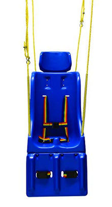 Skillbuilders Full Support Swing Seat with Pommel and Leg Rest, Large