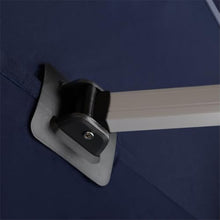 OROTLECT 10' X 13' Patio Umbrella Outdoor Rectangle Umbrella Large Cantilever Umbrella,With Solar Lights,With Base,Navy