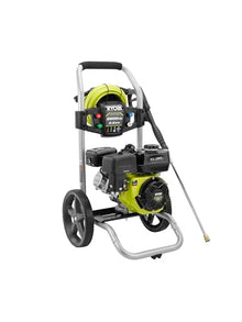 RYOBI 2900 PSI Gas Pressure Washer & 25 FT Hose, GREEN