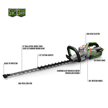 EGO POWER+ Hedge Trimmer Cordless, Electric Hedge Trimmer 25", Includes 56V 2.5Ah Battery and Charger - HT2501