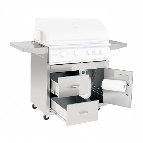 Summerset Grills 32" Sizzler Pro Freestanding Cart with Door-Drawer Combo - CART ONLY