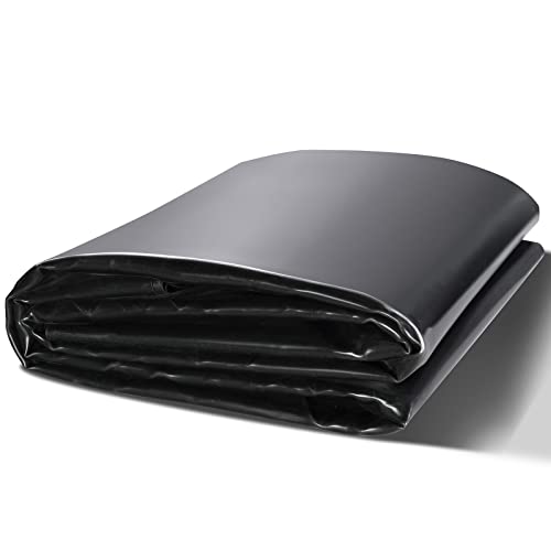 VEVOR Pond Liner, 30 x 35 ft 45 Mil Thickness, Pliable EPDM Material Pond Skins, Easy Cutting Underlayment for Fish or Koi Ponds, Water Features, Waterfall Base, Fountains, Water Gardens, Black