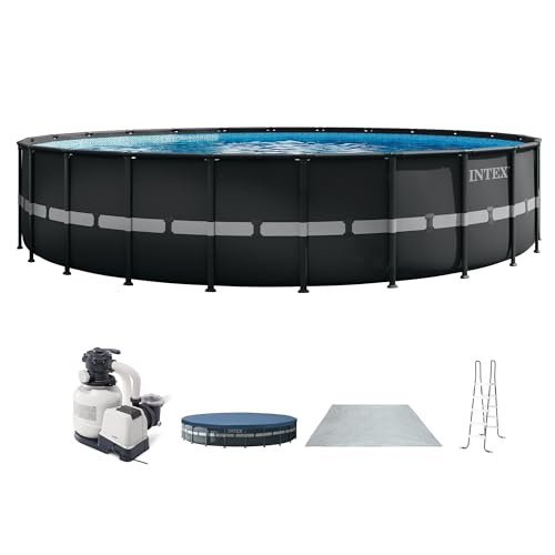 INTEX Ultra XTR 24ft x 52in Round Above Ground Swimming Pool Set w/Pump