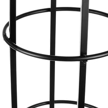 H Potter Tall Iron Obelisk Trellis Powdercoated Metal Finish Garden Decor Column for Climbing Plants (Black, 10 FT Tall)