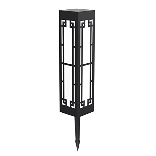 ZEELYDE Post Lights Outdoor,Plug-in Electric Lawn Light Waterproof Outdoor Garden Light Simple LED Stainless Steel Landscape Light Home Villa Garden Chinese Floor Lamp Night Safety Lighting