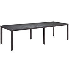 Modway Convene 11-pc Outdoor Patio Dining Set Espresso Peridot