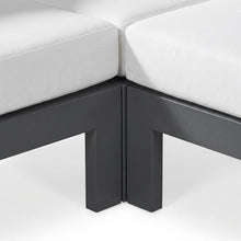 Outdoor Escape White Fabric Outdoor Patio Modular Sectional, Weatherproof Upholstery, Comfortable Back Height, Easy Maintenance, for Outdoor Living