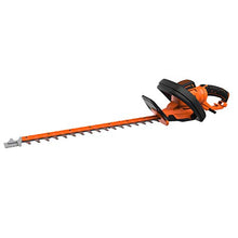 Black + Decker BEHTS551-QS 60cm Electric Hedge Trimmer (650W, 60 cm Sword Length, 25 mm Cutting Thickness, Rotating Handle for Optimal Control, with Cable Strain Relief, for Large Hedges)
