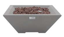 AMS 27" Square Concrete Natural Gas Fire Pit Table (Light Gray, Table only)