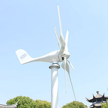 OLONETO Wind Turbine Generator Kit 12V 24V 48V 600w Horizontal 6 Blades Windmill with Mppt Charge Controller Home Wind Complementary for Home, RV, Hybrid Solar Wind System (Color : 600W, Size : 48V)