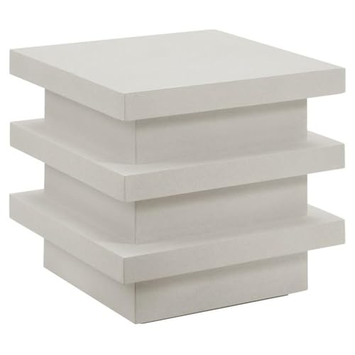 Seasonal Living Provenance Signature FRP 17" Building Block End Table in Stone