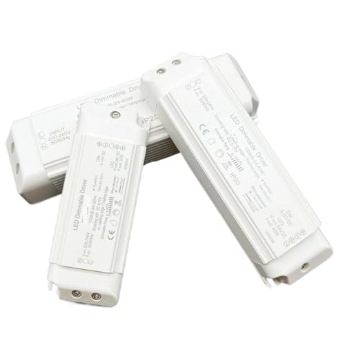 AC240V Triac & 0-10V Dimming 2in1 Constant Voltage LED Dimmable Driver DC12V/24V 20W 40W 60W Power Supply Lighting Transformer(60W,24 V)