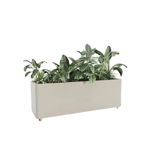 Planter Flower Box for Outdoor Use, Café, Milk Tea Shop, Green Flower Bed for Outdoor Use, Flower Trough Urban Raised Bed