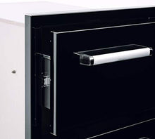 Bonfire Outdoor Kitchen Triple Drawer Stainless Steel 3 Layer Access Door Built in BBQ Drawer for BBQ Island, Black 304 Stainless Steel, CBATD-B