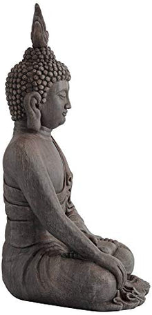John Timberland Sitting Buddha 42" High Gray Indoor-Outdoor Large Statue