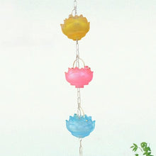 Innovz Colorful Resin Rain Catchers for Garden, Outdoor Lotus Rain Chain Cups 12 X 8 Cm, Fashion Function Replacement for Gutter Downspouts, 3 4 6 8.5 10 12 14 Ft(Colorful,3.2m/9.8 ft)