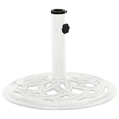 JHNKOJ Home & Garden,Umbrella Base White 44X44X31 Cm Cast Iron