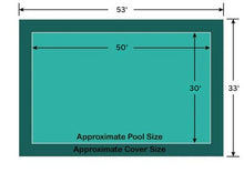 30' x 50' Rectangle Meyco Lite On-Ground Pool Safety Cover