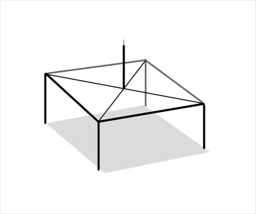 TentandTable 20' x 20' High Peak Canopy Tent Frame Silver