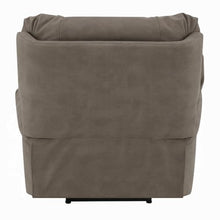 Lima Oversized Power Motion Recliner, Plush Tufted Dark Gray Faux Leather